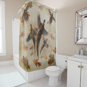 Rideaux De Douche Poster de tapisserie de faisan imprimé acrylique t