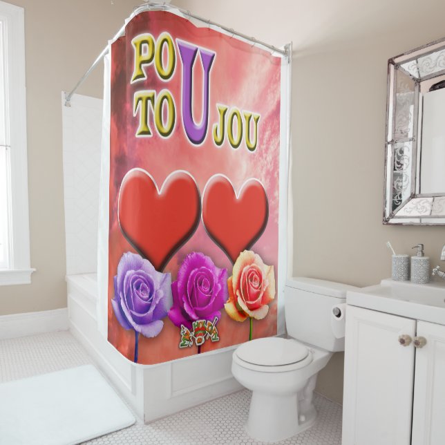 Rideaux De Douche Pou Toujou (En situation)