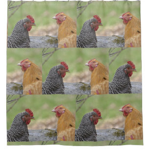 Rideaux De Douche Poulet amusant