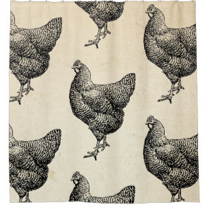 Rideaux De Douche Poulet de roche Plymouth Barred classique Hen