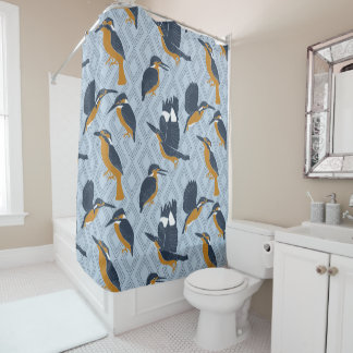 Rideaux De Douche Pour les amateurs d'oiseaux Cosy Kingfish Patterne