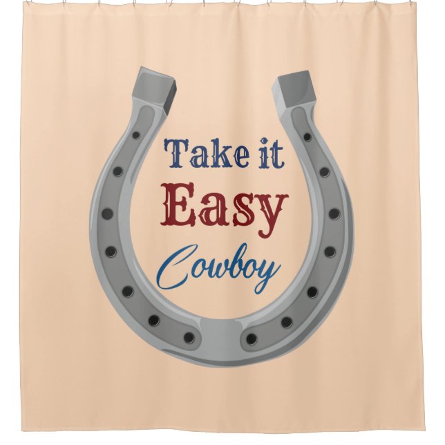 Rideaux De Douche Prenez facilement Cowboy (Devant)