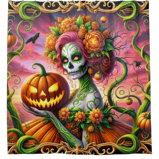 Rideaux De Douche Princesse citrouille (Devant)