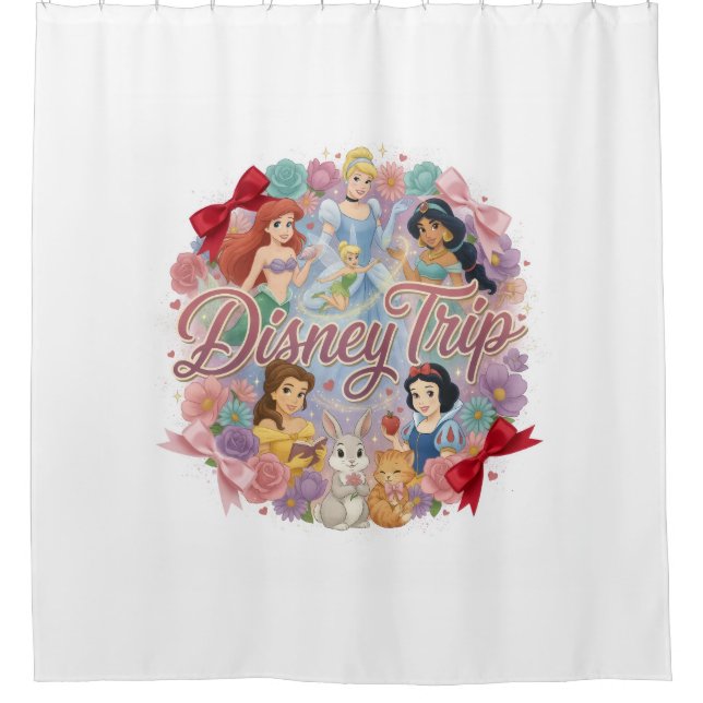 Rideaux de douche Princesse Disney (Devant)