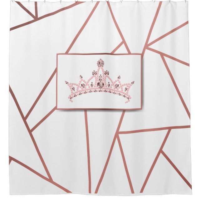 Rideaux De Douche Princesse rose Gold Regal (Devant)