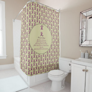 Rideaux De Douche Principes Et Symbole Reiki En Violet