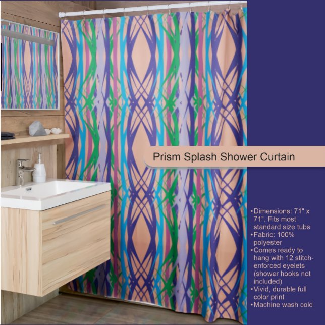 Rideaux De Douche Prism Splash (Créateur téléchargé)