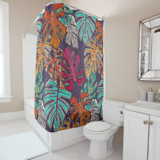 Rideaux De Douche prune de monstera deliciosa