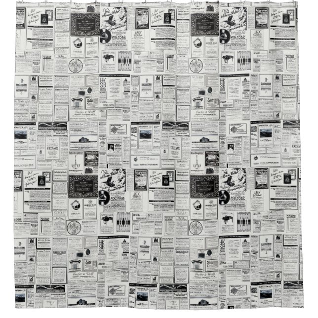 Rideaux De Douche Publicité vintage D'Un Magazine (Devant)