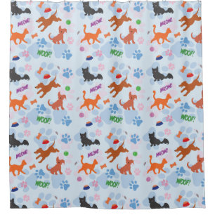 Rideaux De Douche Puppies et Kittens