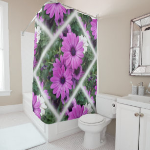 Rideaux De Douche Purple daisies