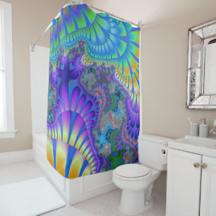 Rideaux De Douche Purple et Blue Melt