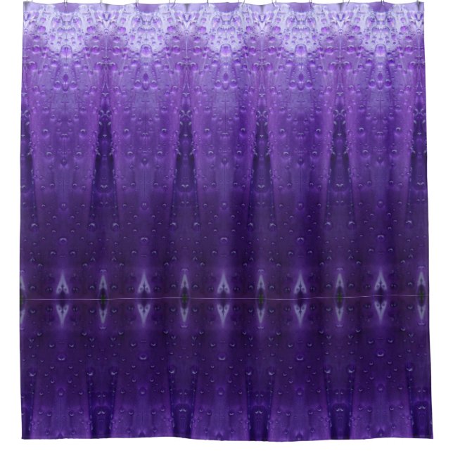 Rideaux De Douche Purples Ikat (Devant)