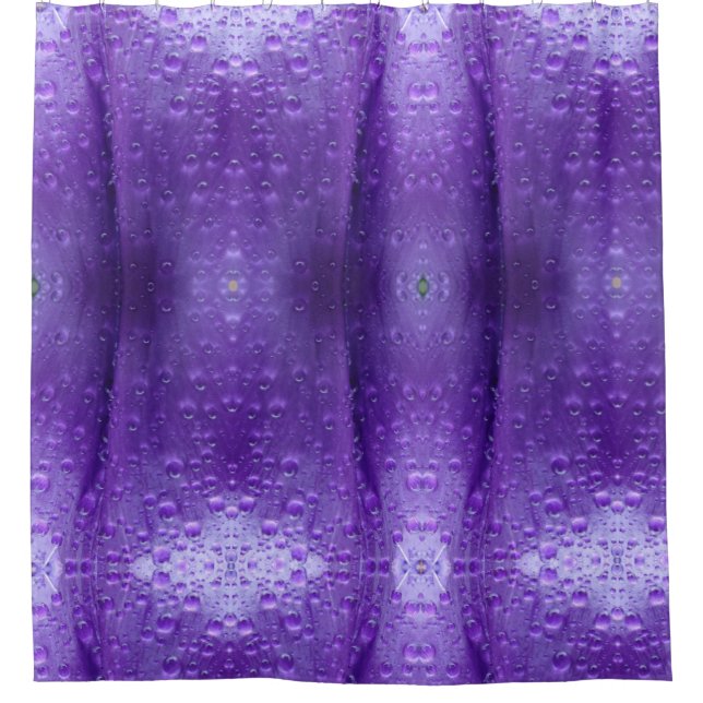 Rideaux De Douche Purples Ikat Zen (Devant)