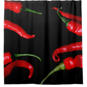 Rideaux De Douche Quatre piments rouges sca