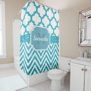 Rideaux De Douche Quatrefoil parties scintillant