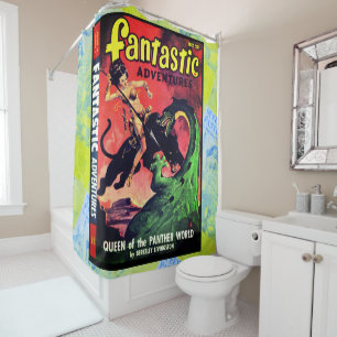 Rideaux De Douche Queen of the Panther World : Imaginaire Pulp Ficti