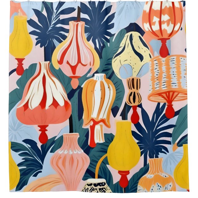 Rideaux De Douche Qu'Il Y Ait Des Lampes (Devant)