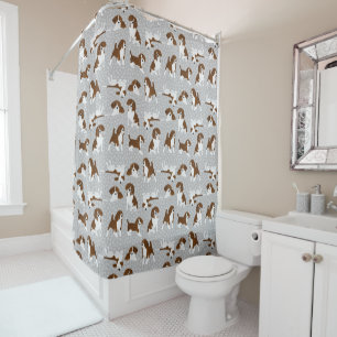 Rideaux De Douche race de chien beagle - gris