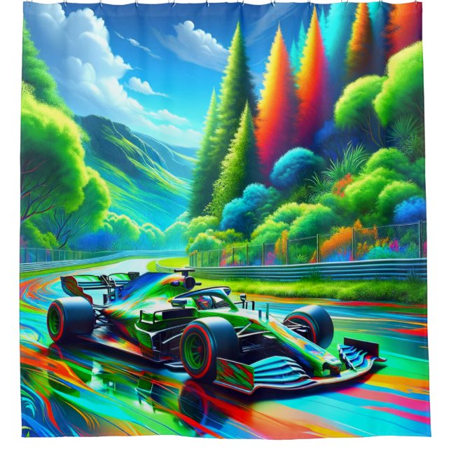 Rideaux De Douche Racecar (Devant)