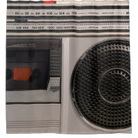 Radiocassette radio stéréo portable rétro obsolète