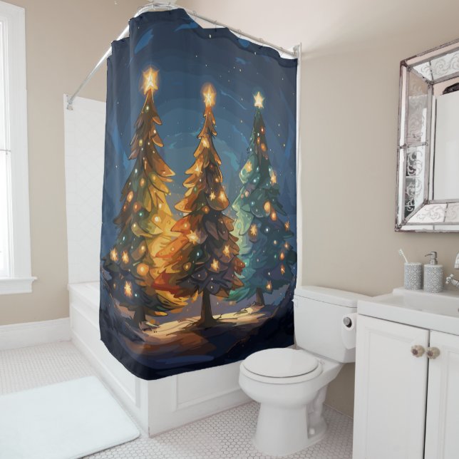 Rideaux De Douche Rayon Tannenbaum (En situation)