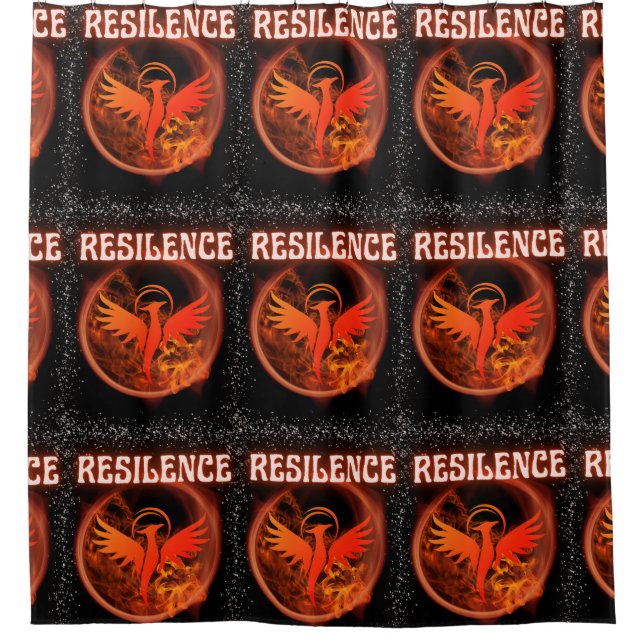 Rideaux De Douche Récilence du fenix d'ave (Devant)