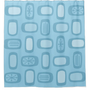 Rideaux De Douche Rectangles arrondies MCM du milieu du siècle Bébé