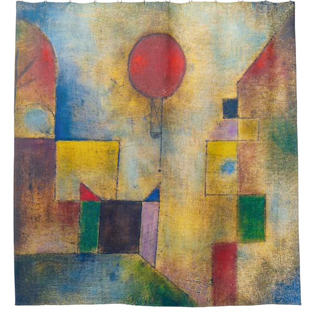 Rideaux De Douche Red Balloon | Paul Klee | (Devant)