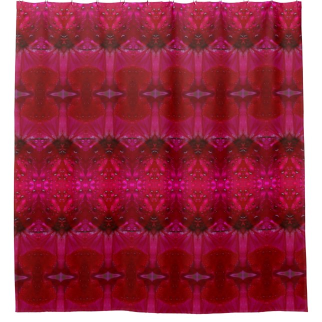 Rideaux De Douche Red Dianthus Ikat 5 (Devant)