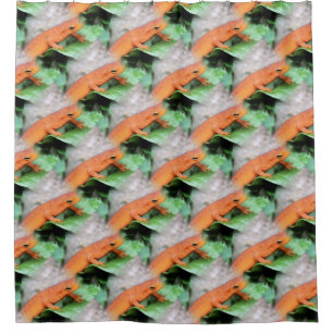 Rideaux De Douche Red Eft Salamander Animal Nature Motif