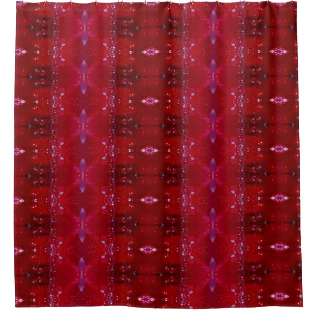 Rideaux De Douche Red Snapdragon Ikat aussi (Devant)