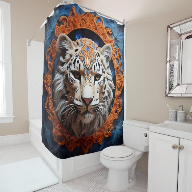 Rideaux De Douche Reflections de portraits d'animaux sauvages (En situation)