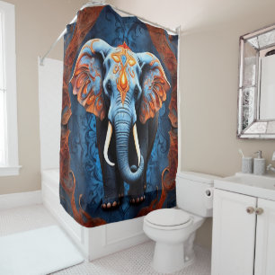 Rideaux De Douche Reflections de portraits d'animaux sauvages