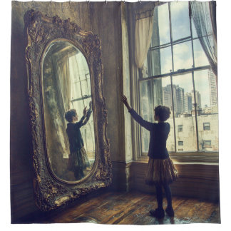 Rideaux De Douche 🪞 Réflexions modifiées - Paysage de rêve surréali