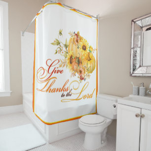 Rideaux De Douche Remerciez le Seigneur Thanksgiving