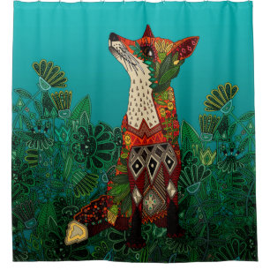Rideaux De Douche renard floral