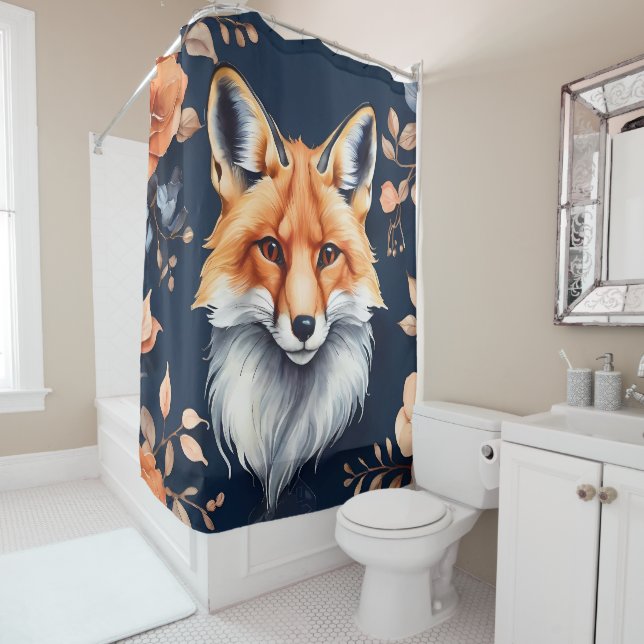 Rideaux De Douche Renard majestueux (En situation)