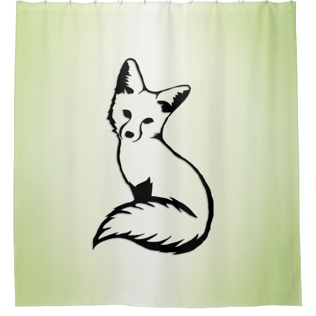 Rideaux De Douche Renard vert (Devant)