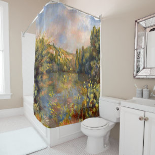 Rideaux De Douche Renoir célèbre peinture, Lakeside