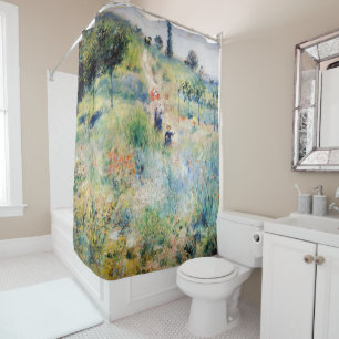 Rideaux De Douche Renoir - Chemin montant dans les hautes herbes