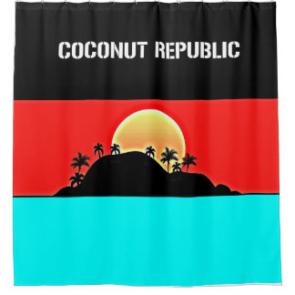 Rideaux De Douche République de la noix de coco