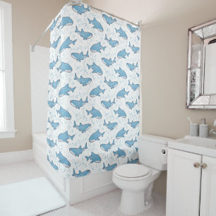 Rideaux De Douche Requin de baleine étoilé (lumière)