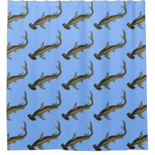 Rideaux De Douche requin marteau bleu