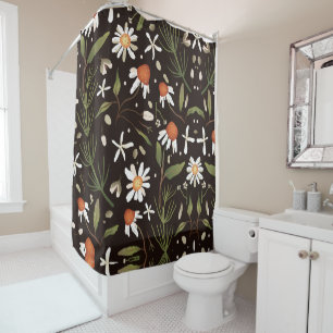 Rideaux De Douche Ressort Motif de surface Florale