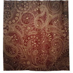 Rideaux De Douche Rétro beau bohémien coloré de Boho