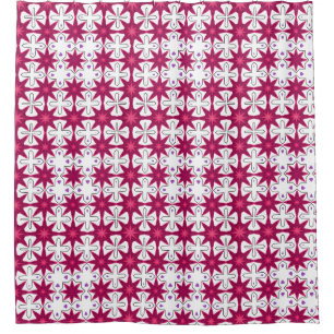 Rideaux De Douche Retro look rose violet starburd