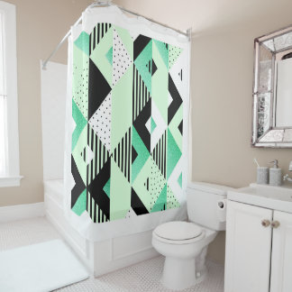 Rideaux De Douche Retro numérique/Style Moderne