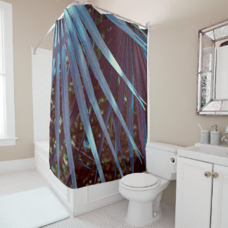 Rideaux De Douche Rêve de Palmetto Bleu
