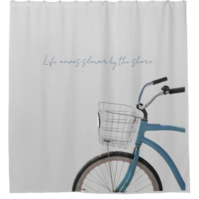 Rideaux De Douche Rhode Island Coastal Cruiser Bike Shower Curtain (Devant)